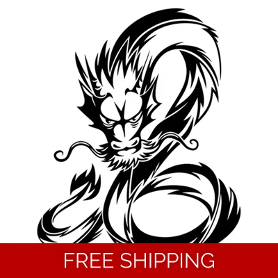 Mythical Chinese Dragon out of Flames Die Cut Vinyl Decal sticker Mythical Chinese Dragon out of Flames Die Cut Vinyl Decal sticker